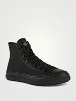 Totaloop Nylon And Leather High-Top Sneakers