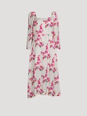 Elonor Midi Dress Floral Print
