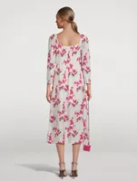 Elonor Midi Dress Floral Print
