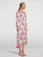 Elonor Midi Dress Floral Print