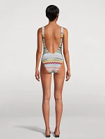 One-Piece Swimsuit In Chevron