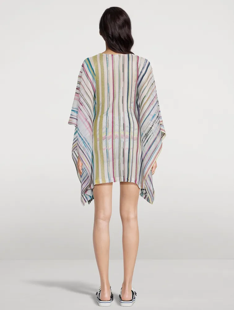 Short Kaftan Stripe Print