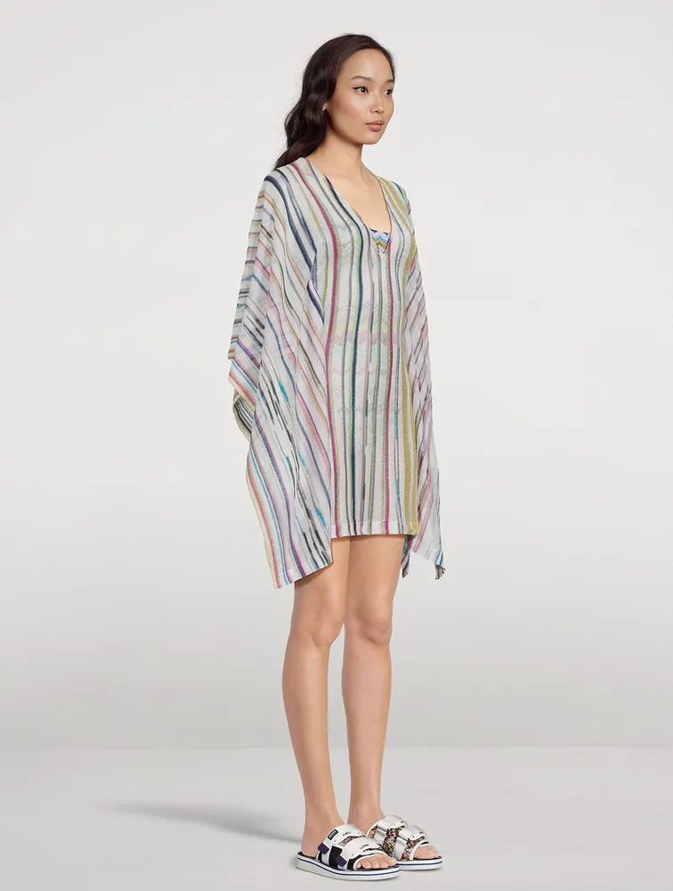 Short Kaftan Stripe Print