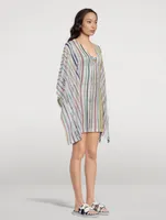 Short Kaftan Stripe Print