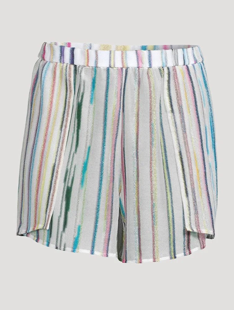 Shorts Stripe Print