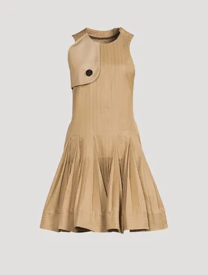 Cotton Gabardine Mini Dress
