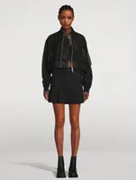 Suiting Mix Pleated Shorts