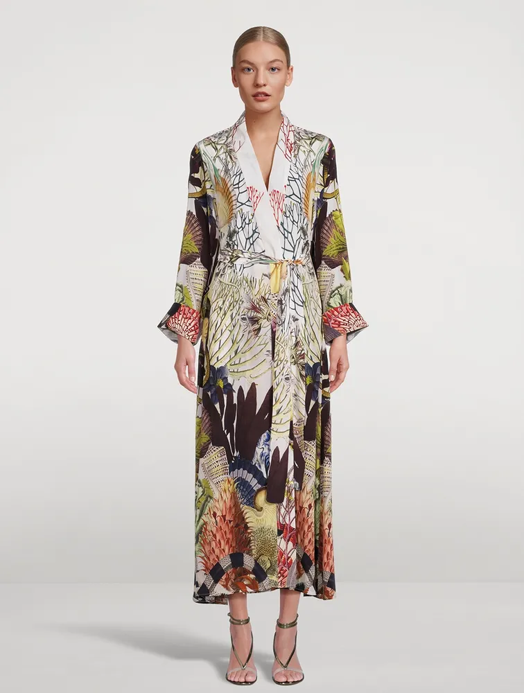 Nico Long Printed Robe