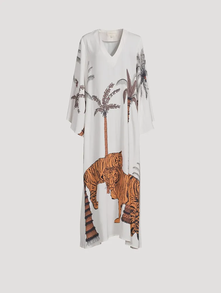 Lena Kaftan Tiger Print