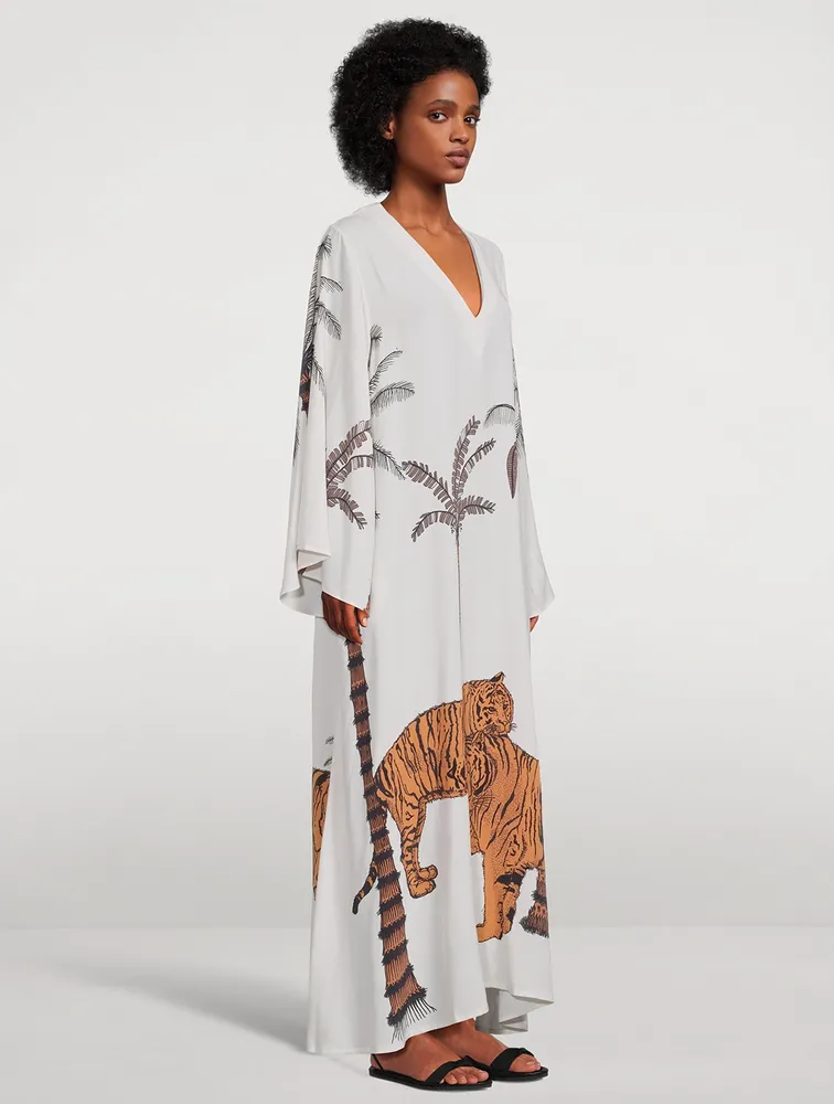 Lena Kaftan Tiger Print