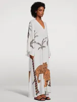 Lena Kaftan Tiger Print