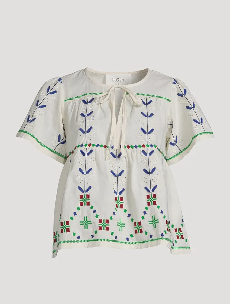 Kimber Embroidered Blouse