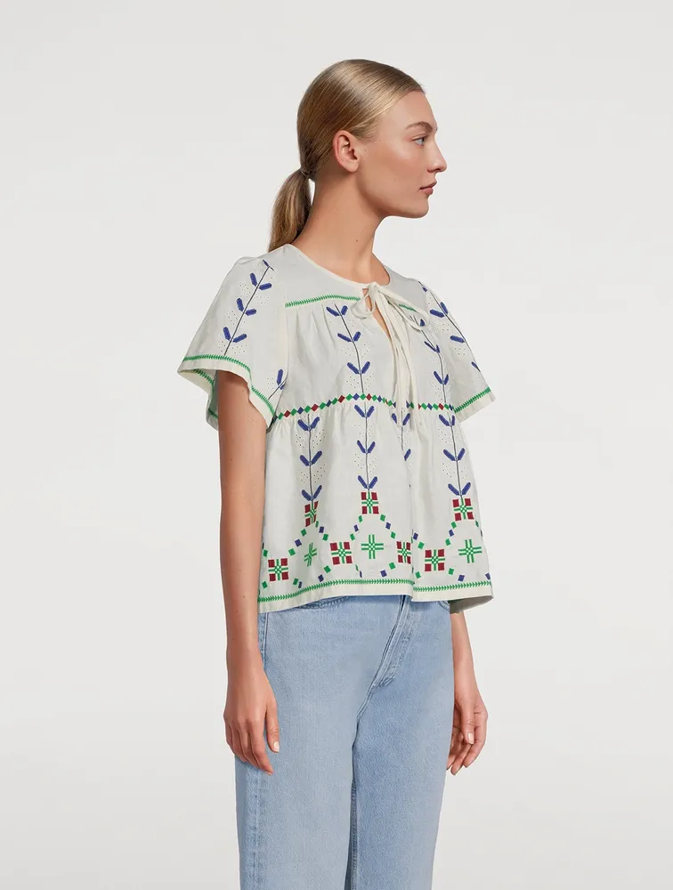 Kimber Embroidered Blouse