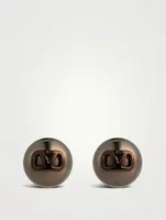 VLOGO Faux Pearl Stud Earrings