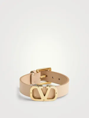 VLOGO Type Leather Strap Bracelet