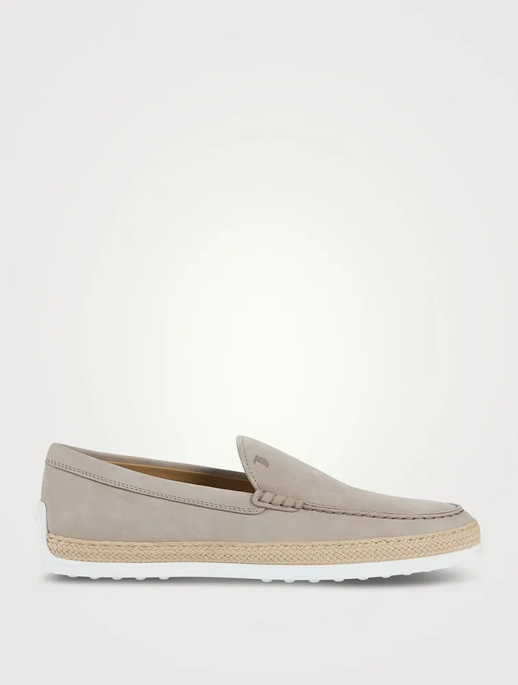 Nubuck Slip-On Espadrille Shoes