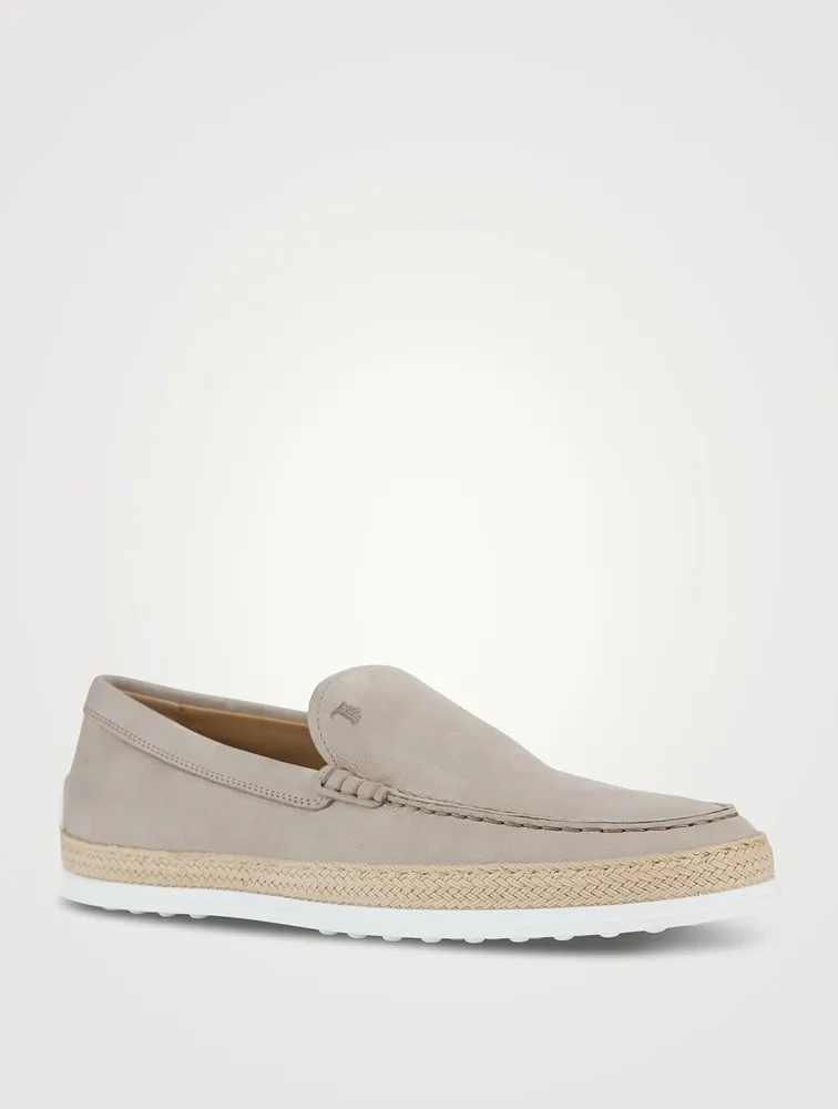 Nubuck Slip-On Espadrille Shoes