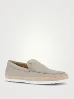 Nubuck Slip-On Espadrille Shoes