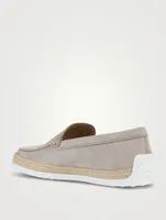 Nubuck Slip-On Espadrille Shoes