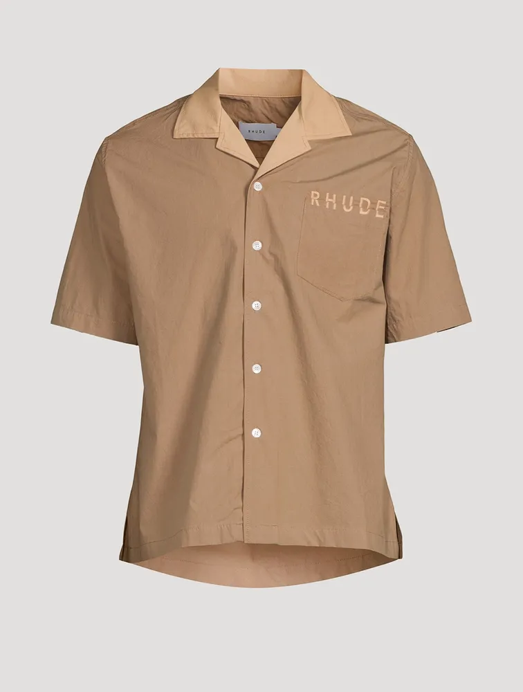 Cotton Short-Sleeve Shirt With Logo