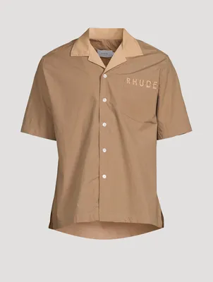 Cotton Short-Sleeve Shirt With Logo