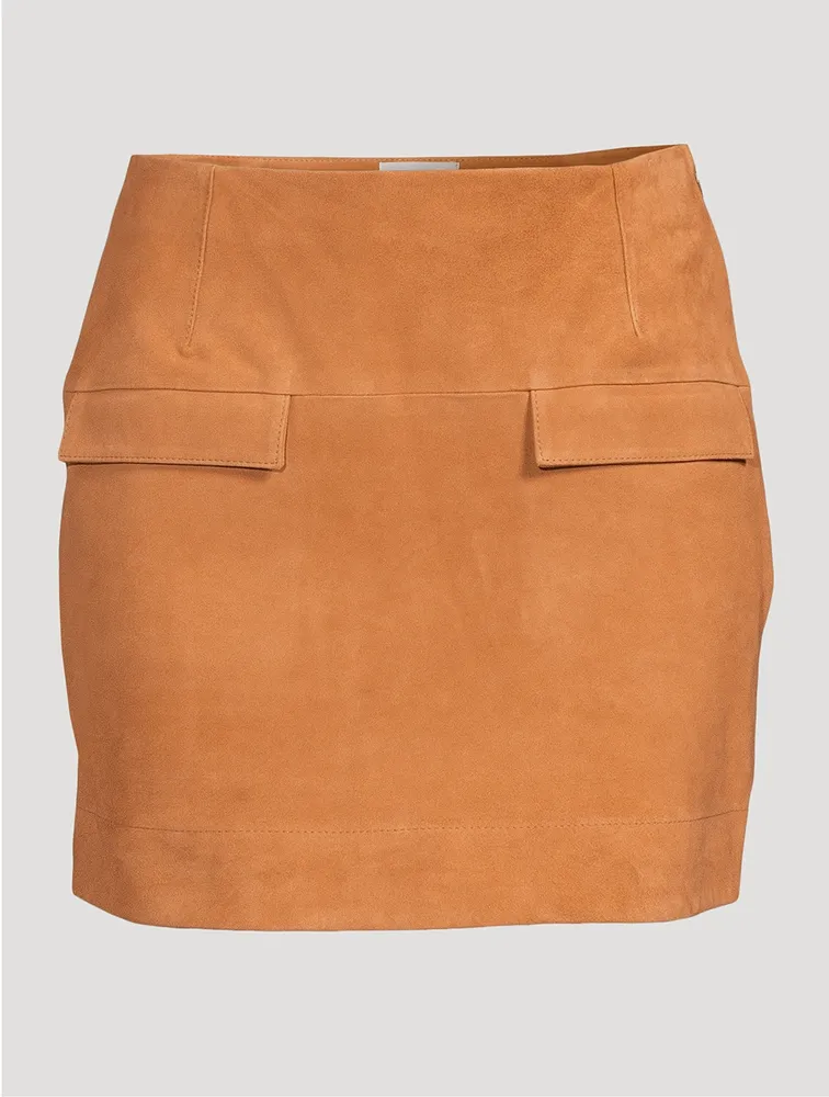 Veria Suede Mini Skirt