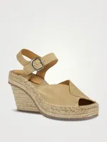 Santiago Suede Espadrille Wedge Sandals