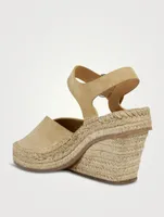 Santiago Suede Espadrille Wedge Sandals