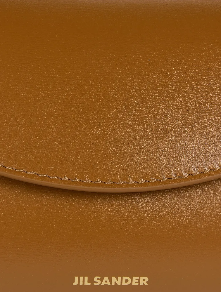 Small Cannolo Leather Shoulder Bag