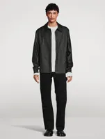 Stadium Jacket With Back Logo