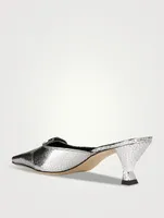 Evelyn Metallic Leather Mules
