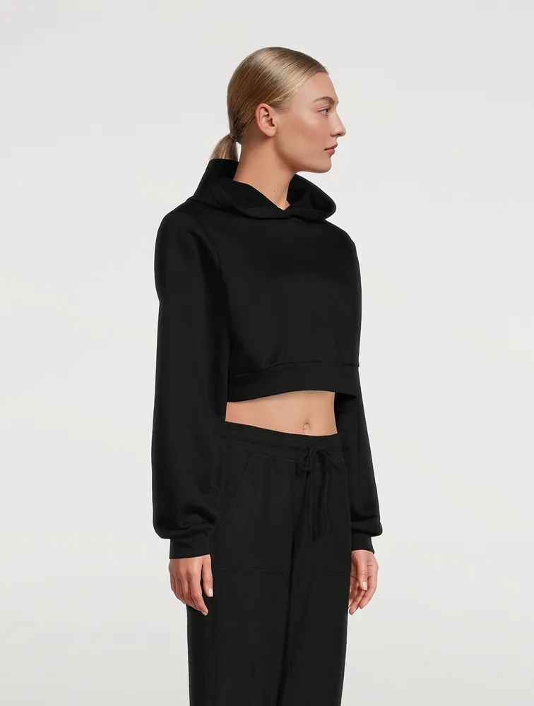 Headliner Padded Shoulder Cropped Hoodie