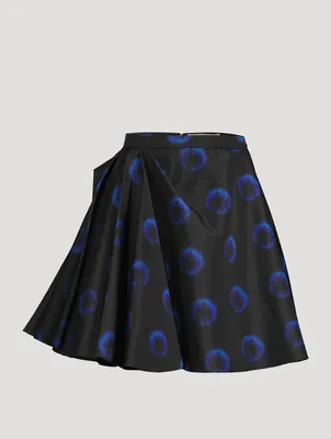 Polyfaille Mini Skirt Iris Print