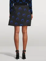Polyfaille Mini Skirt Iris Print
