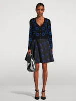 Polyfaille Mini Skirt Iris Print