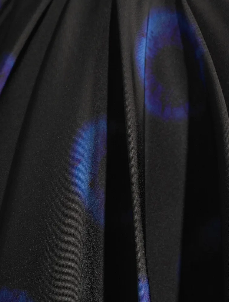 Polyfaille Mini Skirt Iris Print