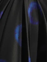 Polyfaille Mini Skirt Iris Print