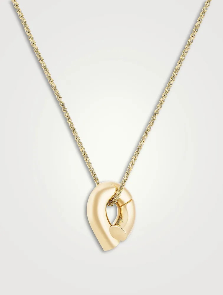 Mini Oera 18K Gold Pendant Necklace