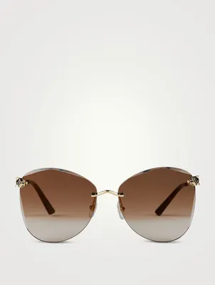 Panthère De Cartier Butterfly Sunglasses