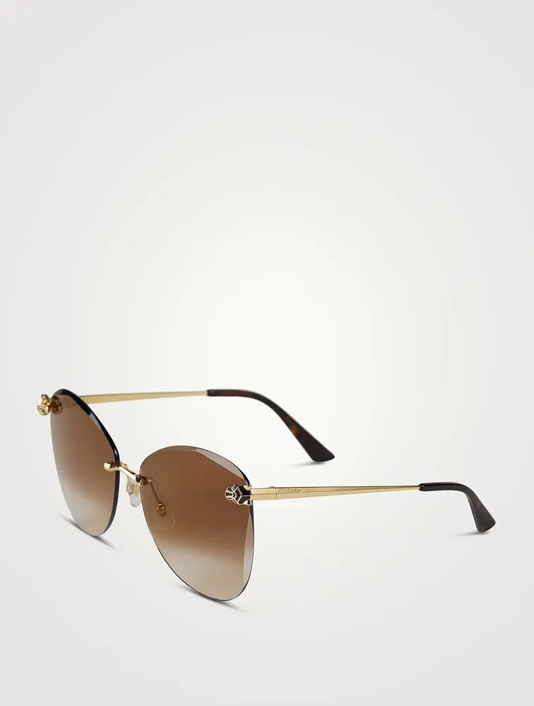 Panthère De Cartier Butterfly Sunglasses