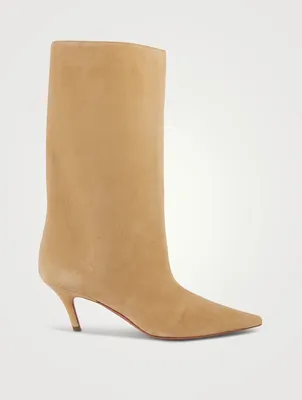 Fiona Suede Mid-Calf Boots
