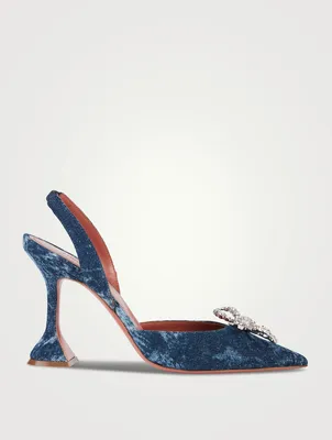 Rosie Denim Slingback Pumps
