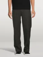 Wool-Blend Twill Pants