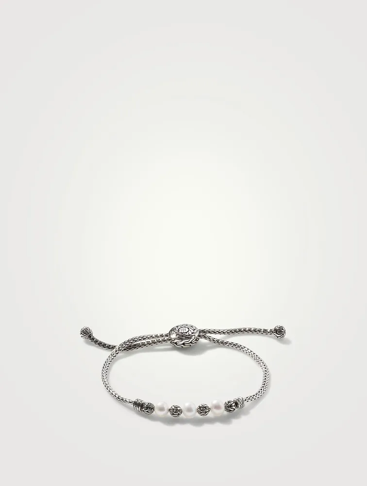 Freshwater Pearl Pull Through Station Bracelet