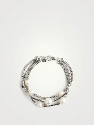 Pearl Triple Row Bracelet
