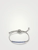 Classic Chain Pull Through Pavé Station Bracelet