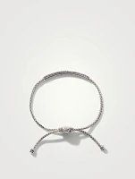 Classic Chain Pull Through Pavé Station Bracelet