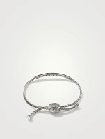 Classic Chain Pull Through Pavé Station Bracelet