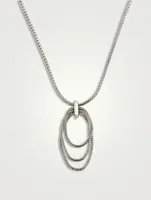 Classic Chain Link Drop Pendant Necklace