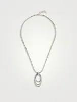 Classic Chain Link Drop Pendant Necklace